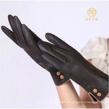 Nueva piel de las ovejas de la manera piel atractiva de los guantes alineada para la exportación